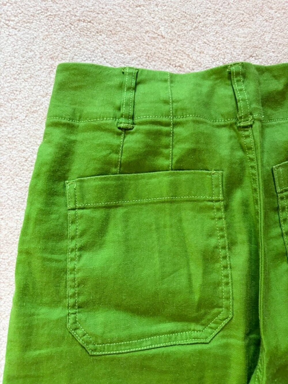 Maeve by Anthropologie The Colette Wide-Leg Pants | Size 26 | Kelly Green - Picture 7 of 7